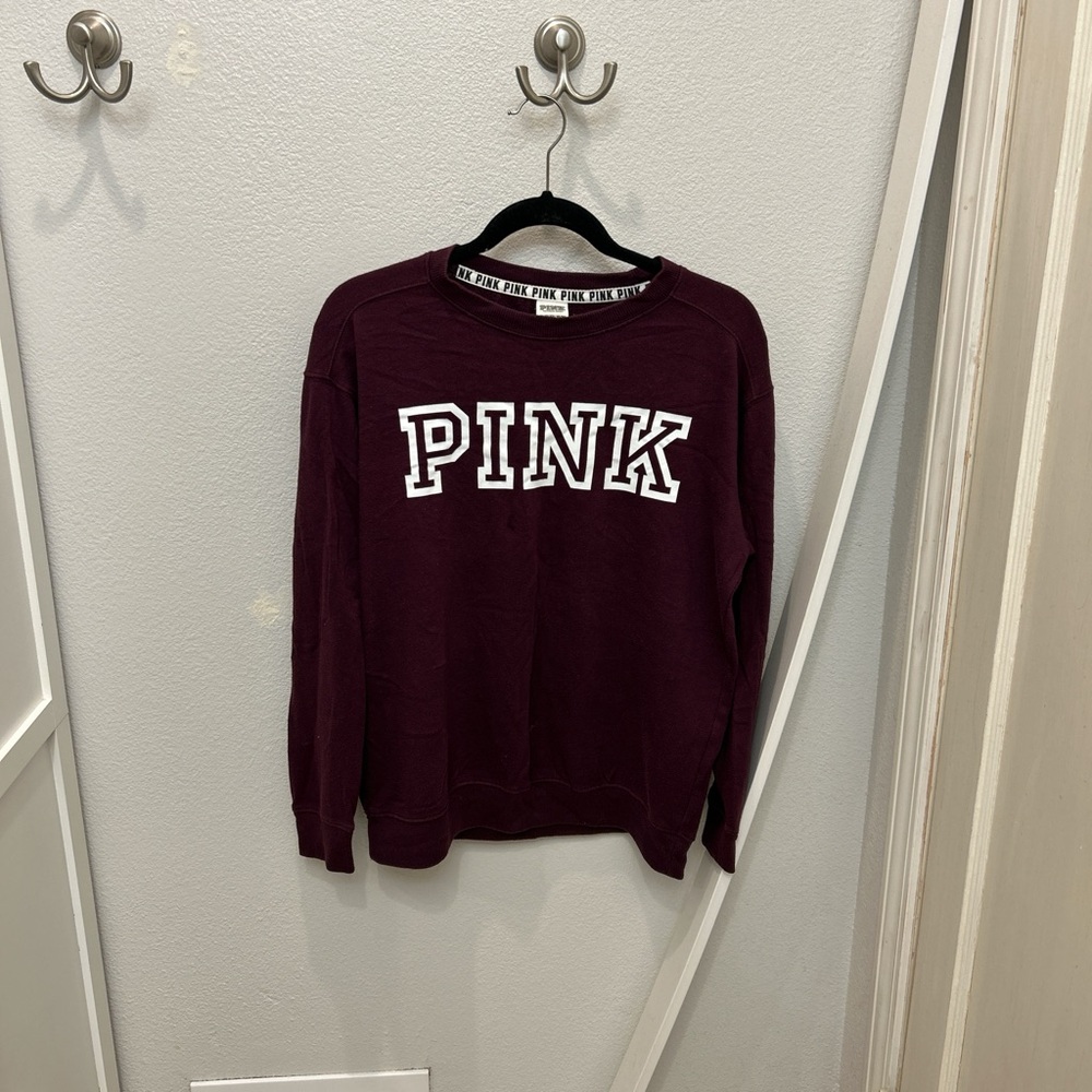 PINK Victoria's Secret Women's Burgundy Sweater